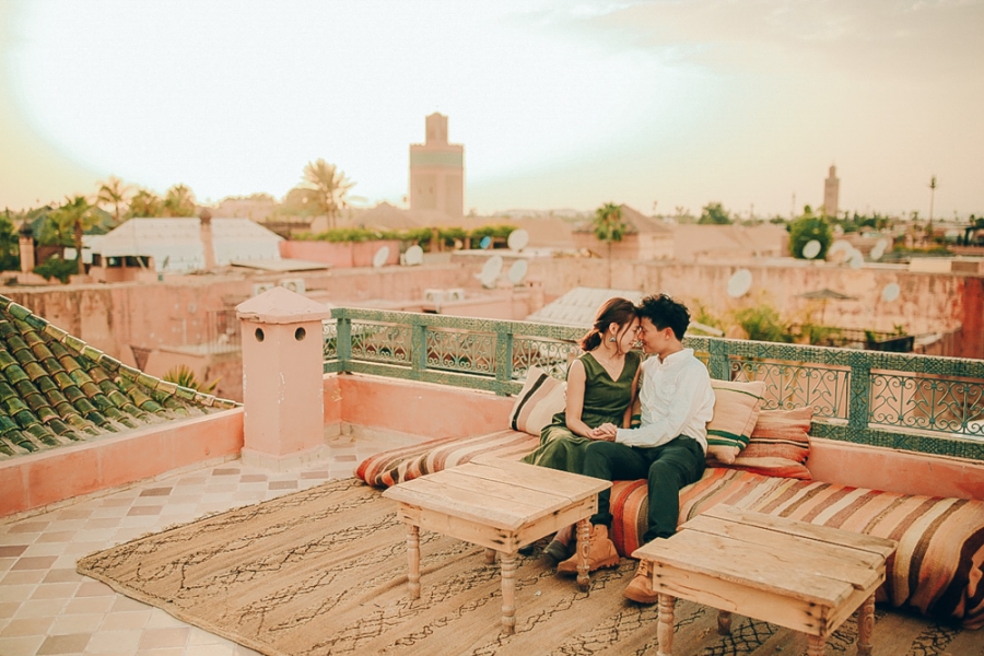 Morocco Pre-Wedding Photoshoot At Marrakech - Le Jardin Secret And Djemma El Fna Tower by Rich on OneThreeOneFour 18