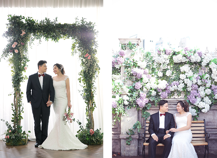 korea studio wedding photoshoot