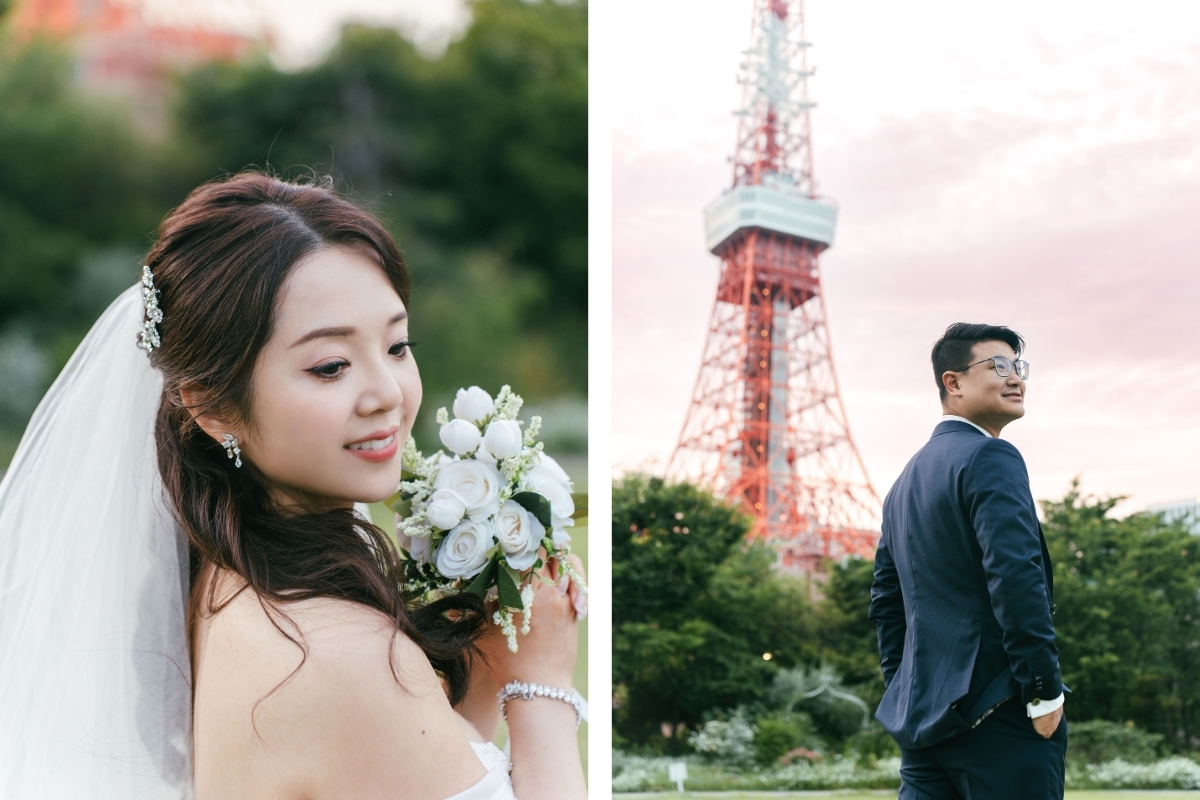 Tokyo Pre-Wedding Photoshoot with Nonbei Yokocho, Shiba Park, and Shibuya by  on OneThreeOneFour 11