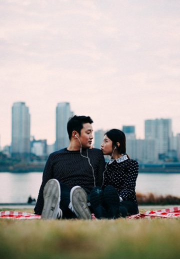 Korea Casual Couple Photoshoot At Haneul Park 