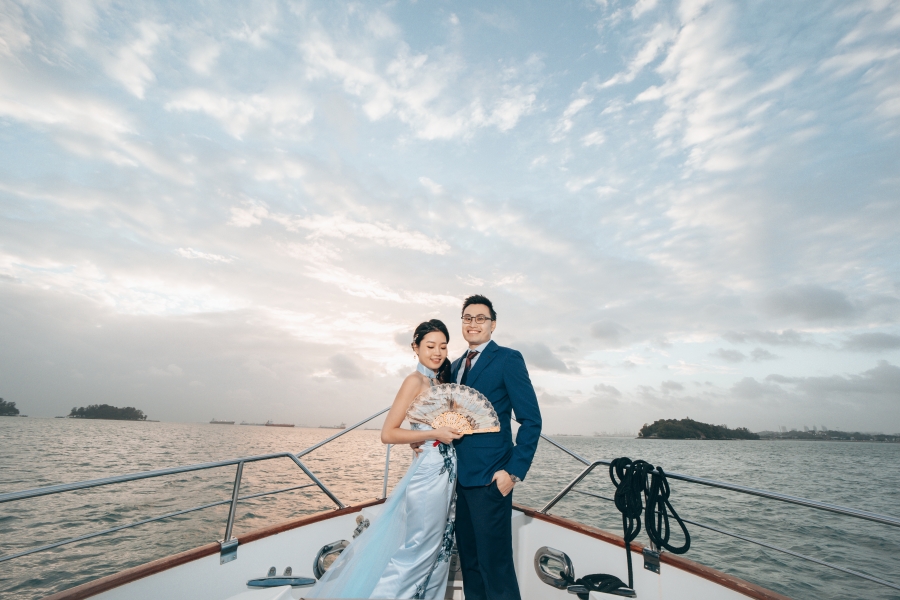 Singapore Pre-Wedding Photoshoot At Yacht, Fort Canning Park And Seletar Airport by Cheng on OneThreeOneFour 15
