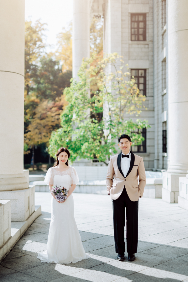 韓國秋季婚紗拍攝 - 首爾林，慶熙大學和南山韓屋村 by Jungyeol on OneThreeOneFour 14