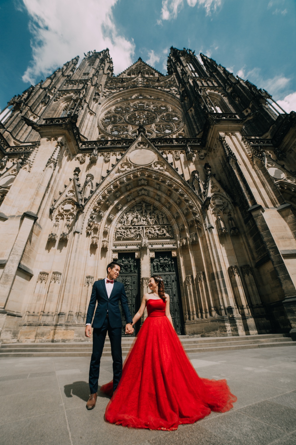 Prague Pre-Wedding Photoshoot At Old Town Square, Vrtba Garden And St. Vitus Cathedral  by Nika  on OneThreeOneFour 27