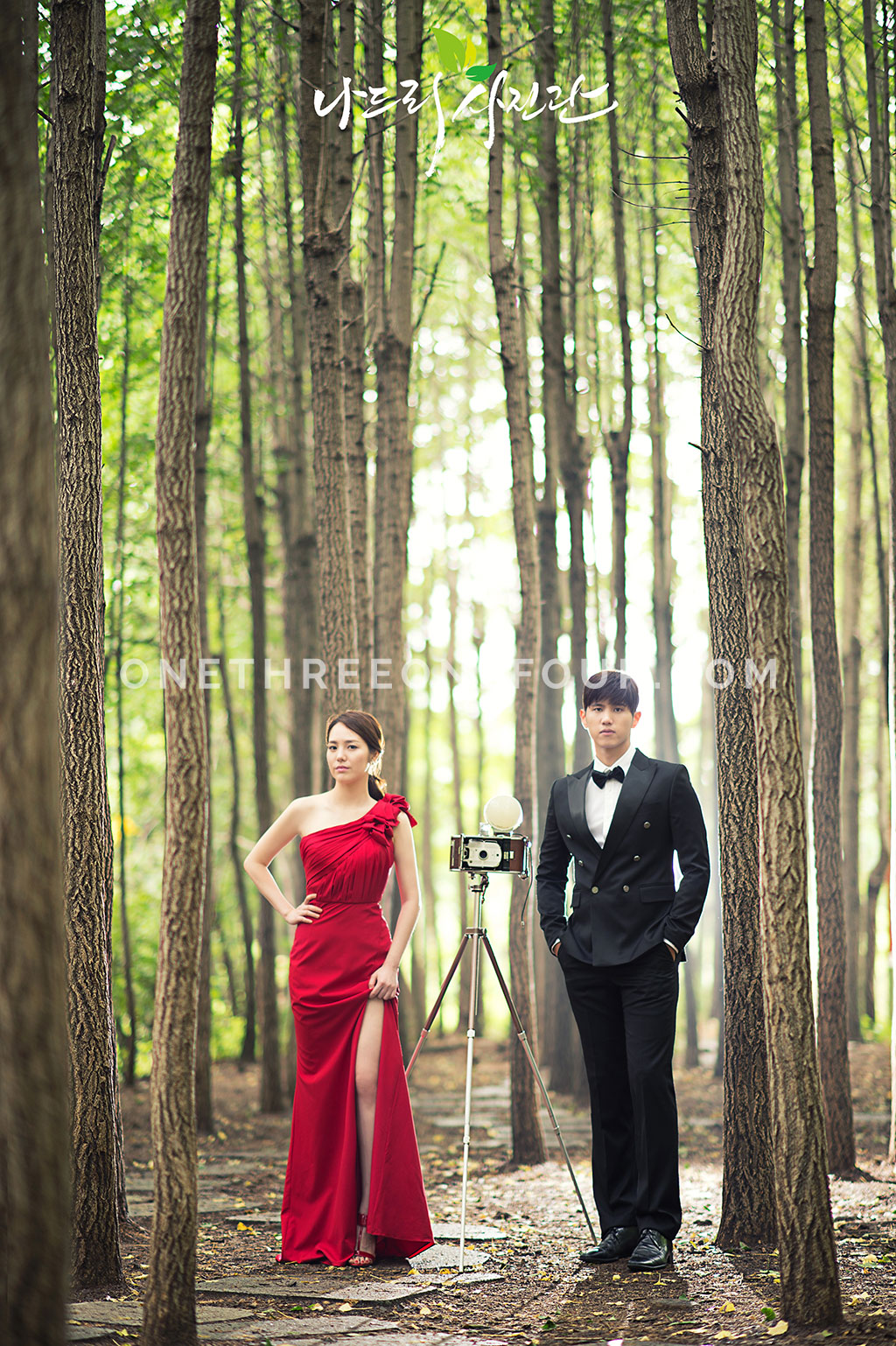 Korean Studio Pre-Wedding Photography: Forest (Outdoor) by Nadri Studio on OneThreeOneFour 3