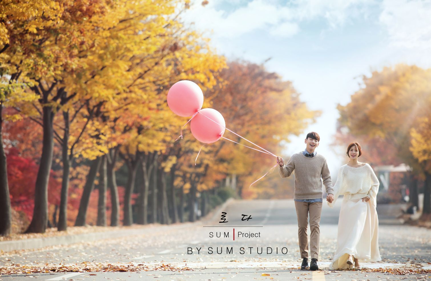 Korea Wedding Outdoor Photography in Autumn with Mapletrees (NEW) by SUM Studio on OneThreeOneFour 12