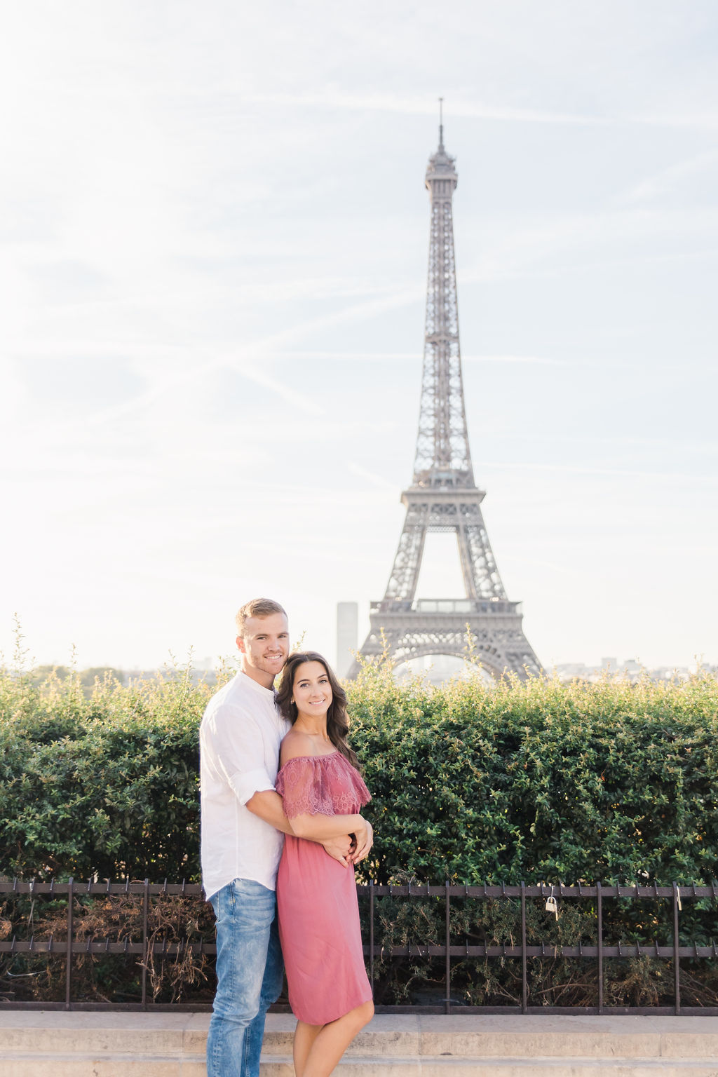 Engagement Photos in Paris' Trocadero With a Stunning View of Eiffel Tower by Celine on OneThreeOneFour 3