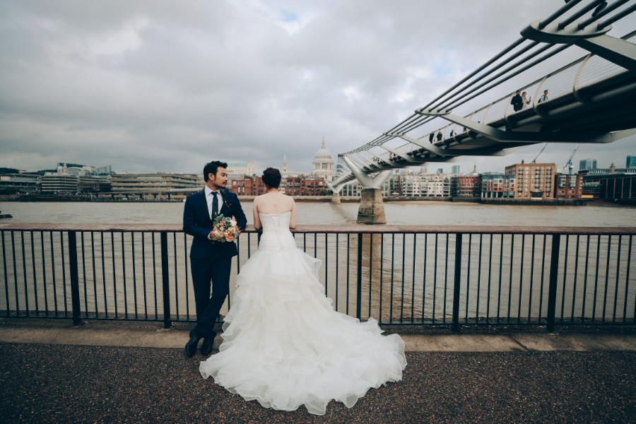 London Pre-Wedding Photoshoot At Big Ben, Millennium Bridge, Tower Bridge, Palace of Westminister and St.Paul Cathedral  by Dom on OneThreeOneFour 18