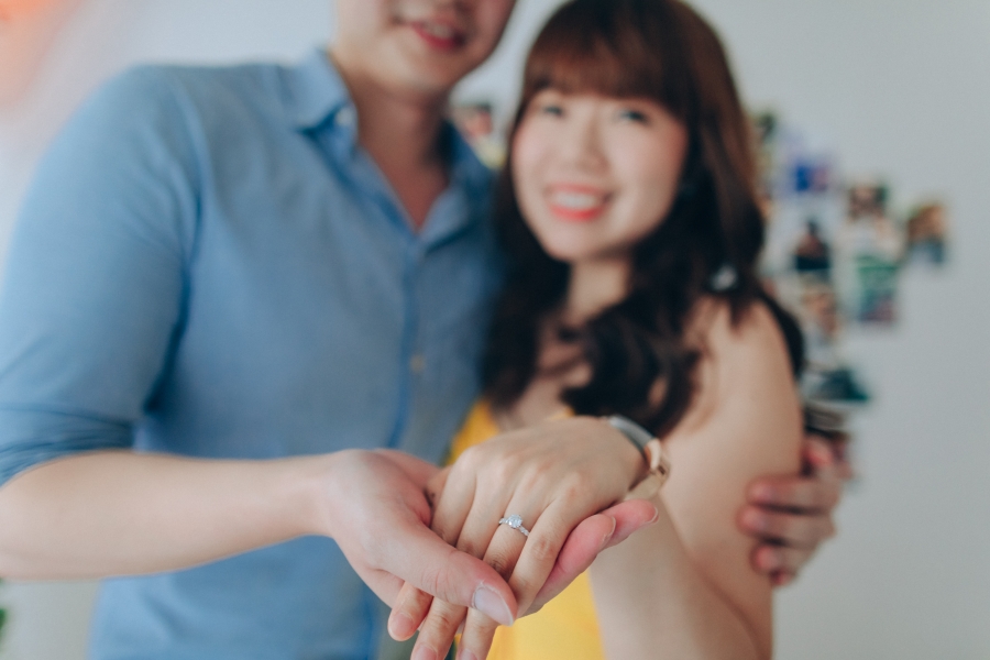 Singapore Surprise Wedding Proposal Photoshoot In Couple's New House by Cheng on OneThreeOneFour 23