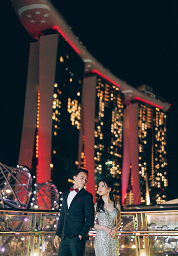 Singapore Pre-Wedding Photoshoot At National Museum, Changi Jewel And MBS 