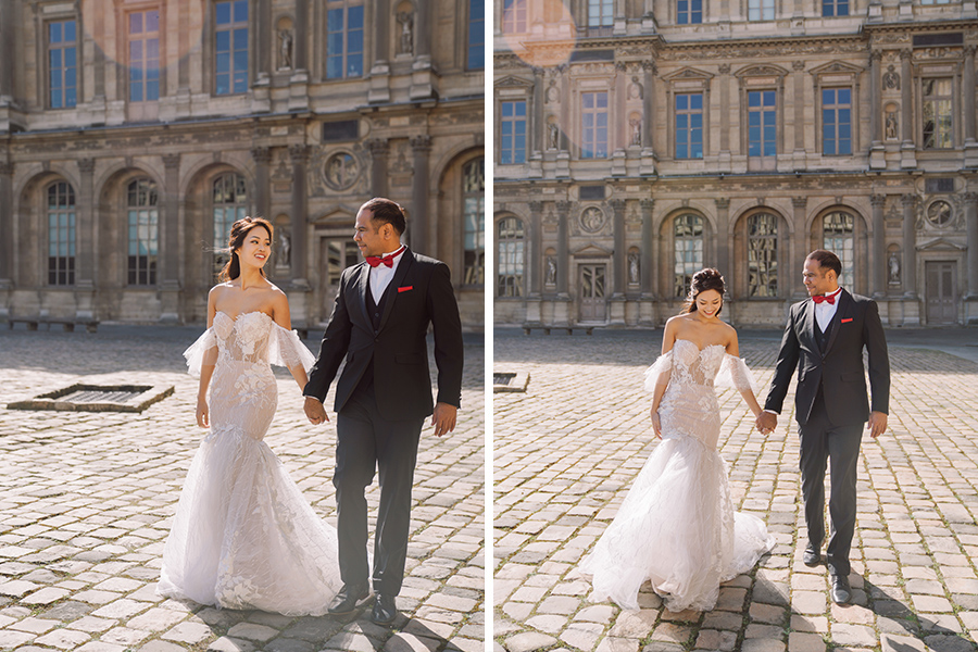 Paris Pre-Wedding Photoshoot with Eiﬀel Tower, Louvre Museum & Arc de Triomphe by Vin on OneThreeOneFour 19