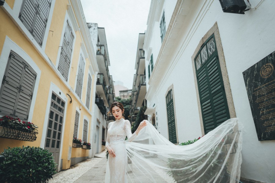 Macau Outdoor Pre-Wedding Photoshoot At Largo do Senado, Pousada de Coloane by Eden on OneThreeOneFour 12
