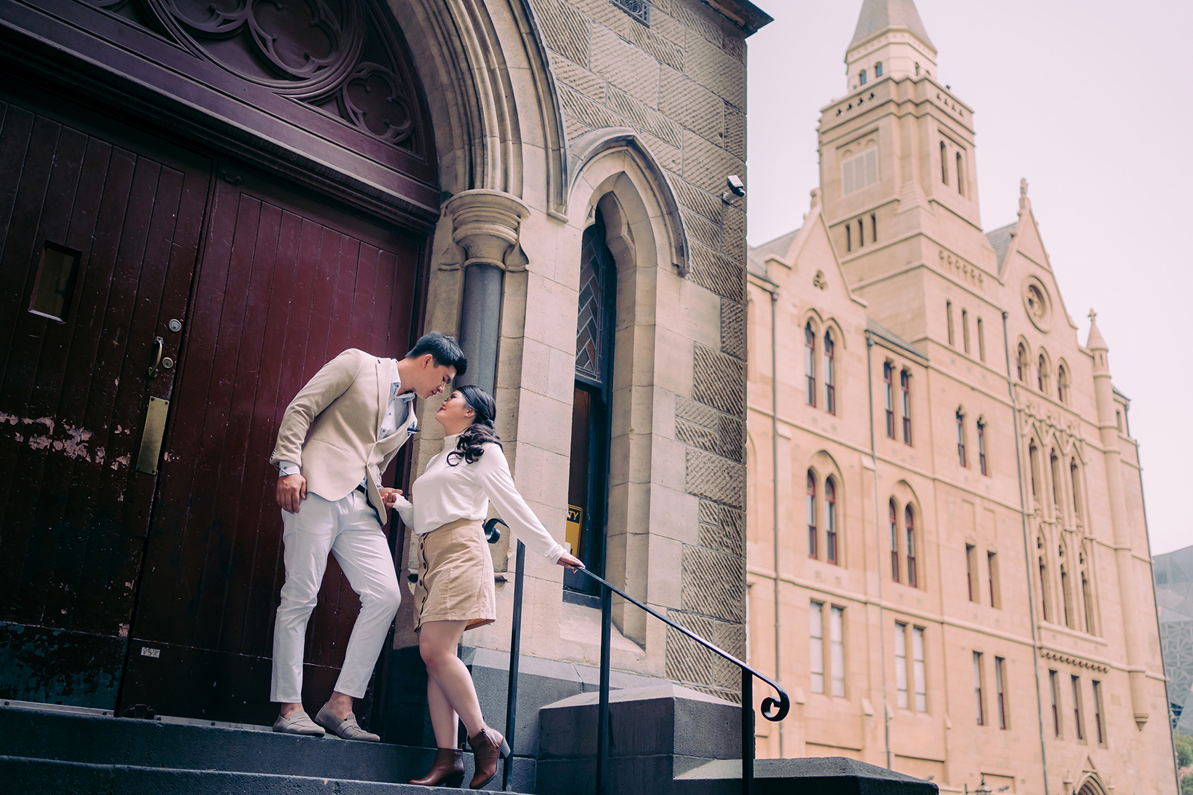 Melbourne Pre-Wedding at Lavender Farms and around the city by Freddie on OneThreeOneFour 7