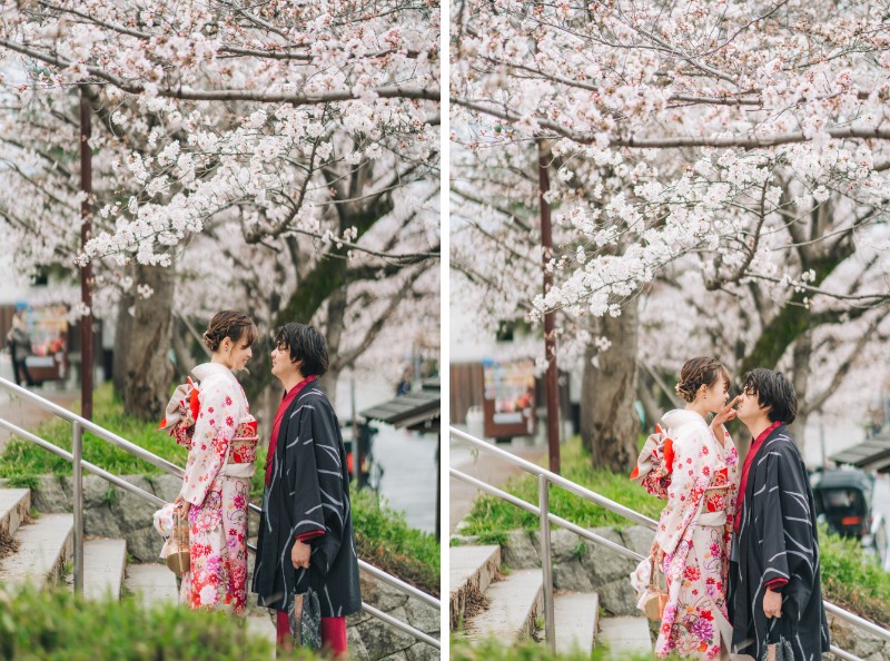 J&SJ: Kimono pre-wedding in Kyoto during popular cherry blossom season by Shu Hao on OneThreeOneFour 19