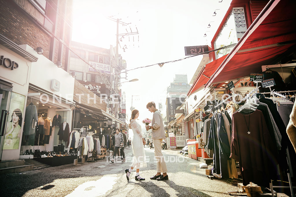 Korean Studio Pre-Wedding Photography: Hongdae (홍대) (Outdoor) by The Face Studio on OneThreeOneFour 9