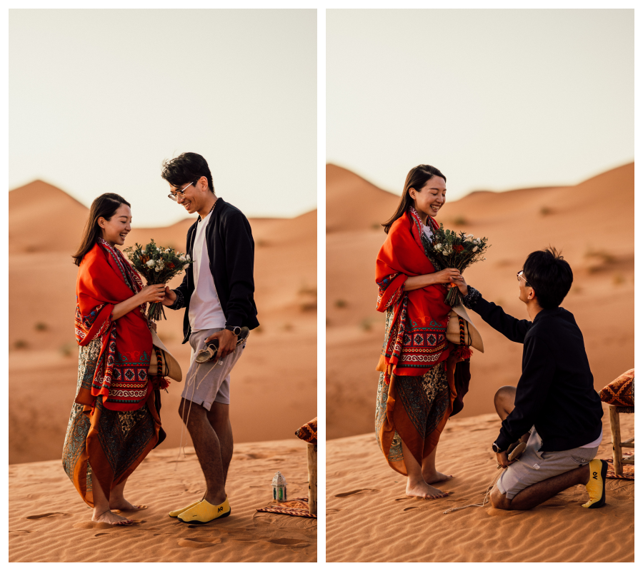 Morocco Sahara Desert Surprise Proposal And Casual Pre-Wedding Photoshoot by A.Y. on OneThreeOneFour 5