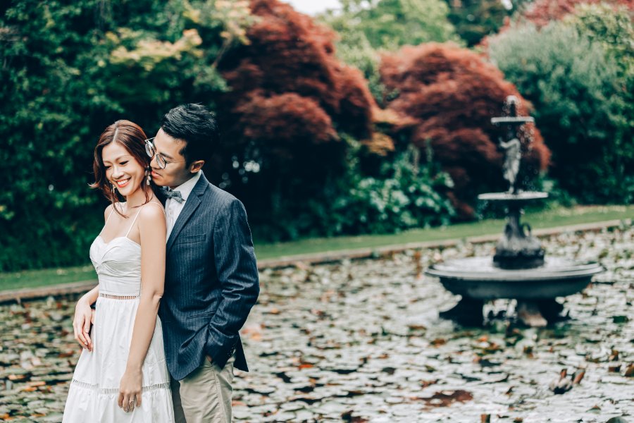 J&J: Pre-wedding at Christchurch Botanic Gardens, snowy mountain and purple lupins by Xing on OneThreeOneFour 0