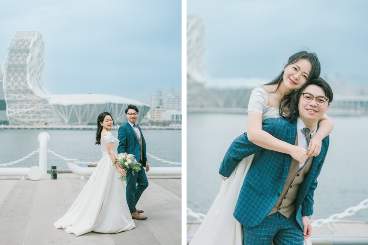 Taiwan Pre-Wedding Photoshoot Waterfront Cafe Streets Playground by  on OneThreeOneFour 5