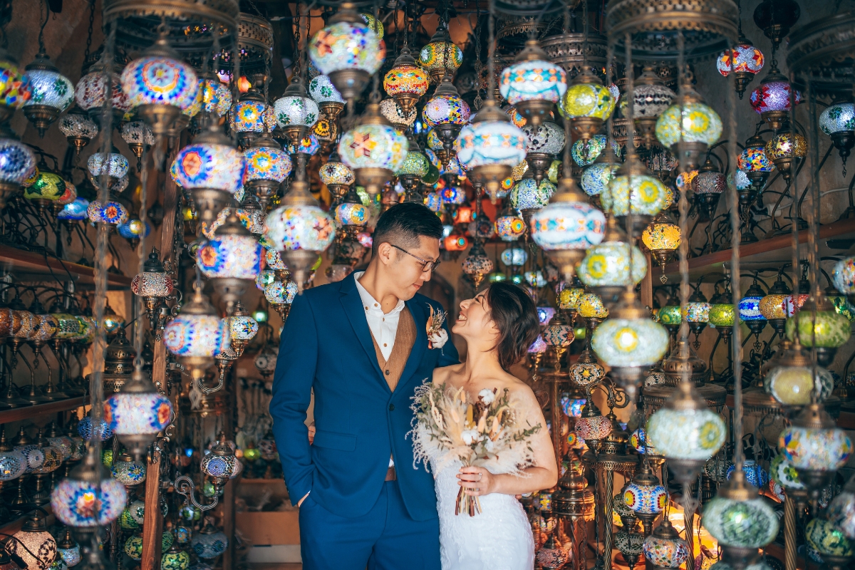 Cappadocia Pre-Wedding Photoshoot Hot Air Balloons Carpet Shop Rose Valley Fairy Chimneys by Aric on OneThreeOneFour 8