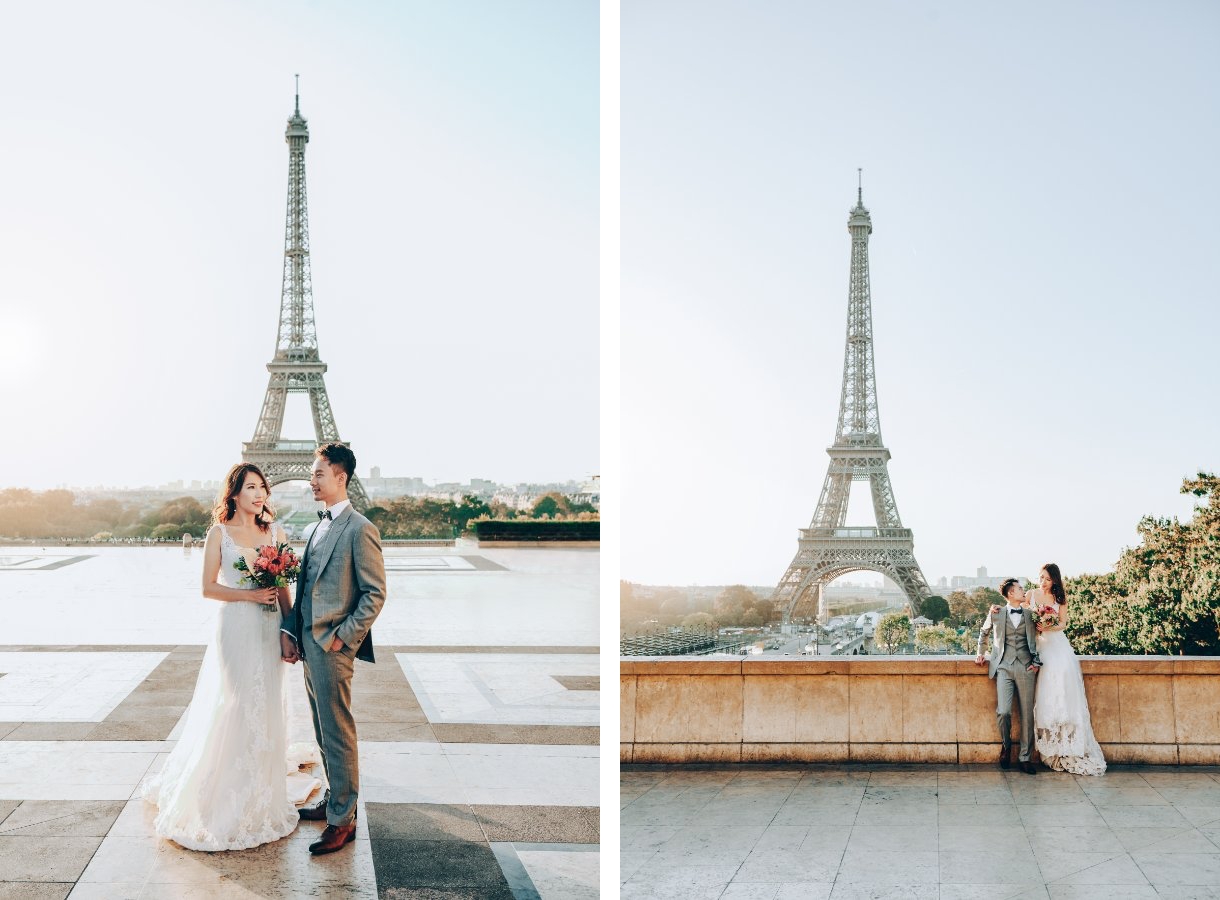 A&M: 巴黎婚紗攝影 - 艾菲爾鐵塔，羅浮宮，比爾哈凱姆橋 by Arnel on OneThreeOneFour 3