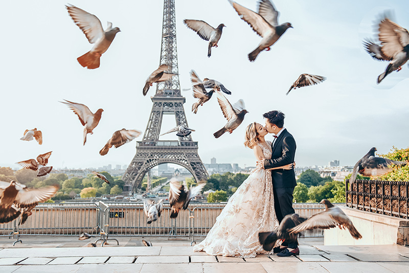Overseas wedding photography in Paris 1