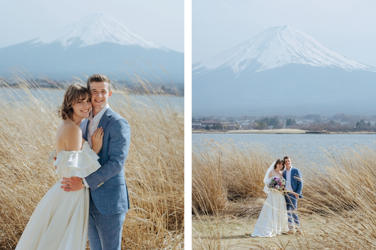 Tokyo Pre-Wedding Photoshoot with Shioiri Park, Lake Kawaguchiko, and Shinjuku by Dahe on OneThreeOneFour 16