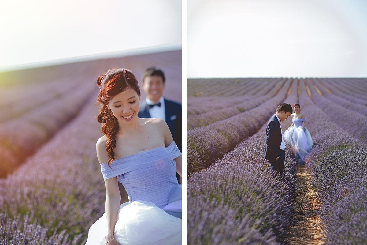 Provence Southern France Pre-Wedding Photoshoot at Lavender Fields & Sunflower Farm by Vin on OneThreeOneFour 3