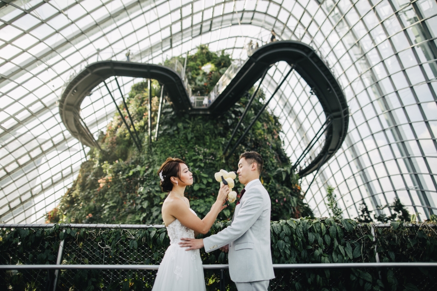 Singapore Pre-Wedding Photoshoot At Gardens By The Bay - Cloud Forest And Night Shoot At Marina Bay Sands by Cheng on OneThreeOneFour 13