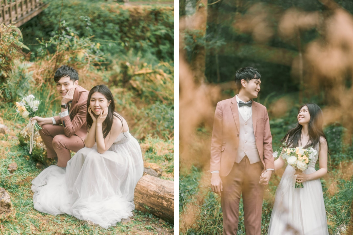 Taiwan Pre-Wedding Photoshoot Countryside Forest Misty Bridges by  on OneThreeOneFour 32