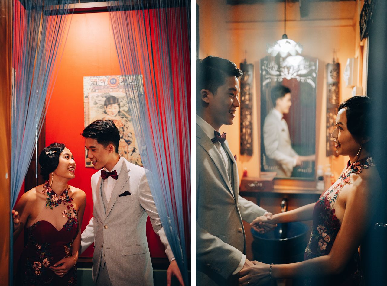 Oriental-inspired Cheongsam Pre-Wedding Photoshoot in Singapore by Michael on OneThreeOneFour 4