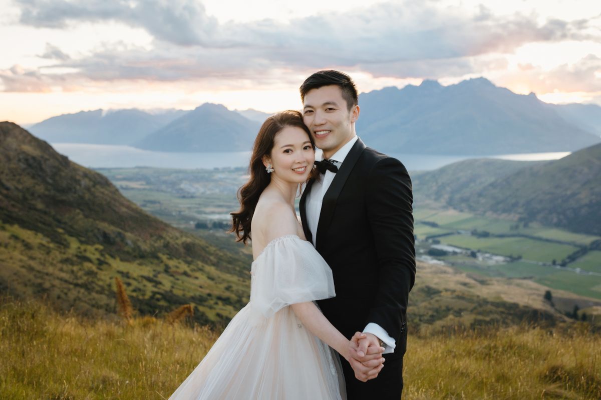 Enchanting New Zealand Summer Pre-Wedding Photoshoot Lupin Season Twin Peak by Fei on OneThreeOneFour 1