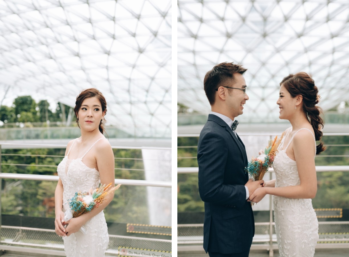 K&V: Pre-wedding in Singapore at Jewel, Gardens by the Bay and Jurong Lake Gardens by Grace on OneThreeOneFour 9