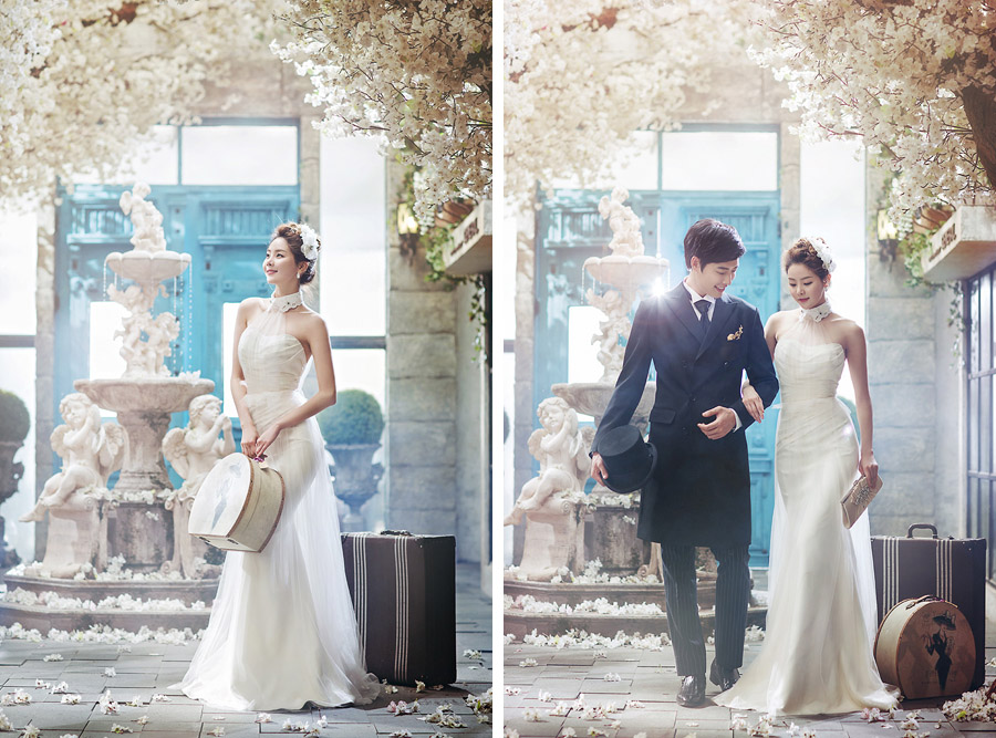 Korean Studio Pre-Wedding Photography: 2016 Romantic Vintage Collection  by Bong Studio on OneThreeOneFour 19