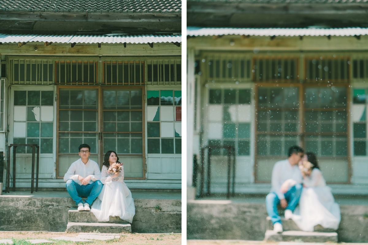 Taiwan Pre-Wedding Photoshoot Local Neighbourhood Street Garden Beach by  on OneThreeOneFour 10