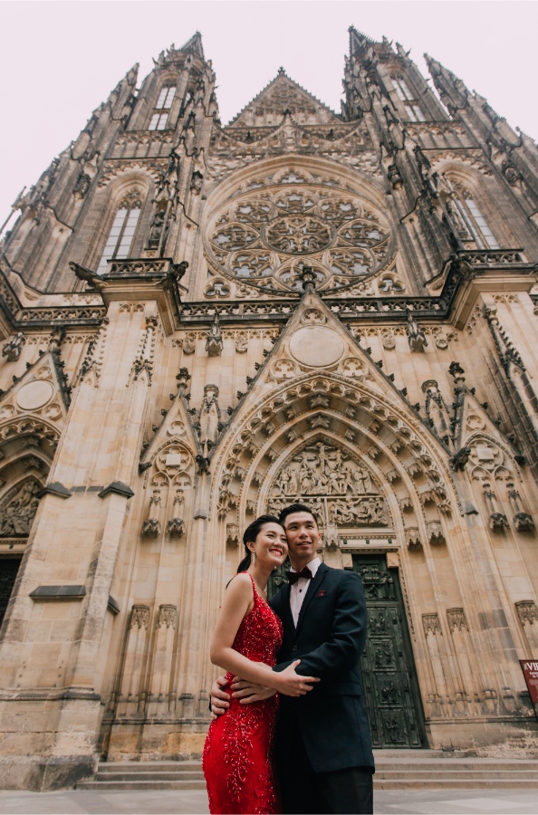 Prague Czech Republic Adventurous prewedding photography with swans, mechanical clock, at Old Town Hall by Nika on OneThreeOneFour 4