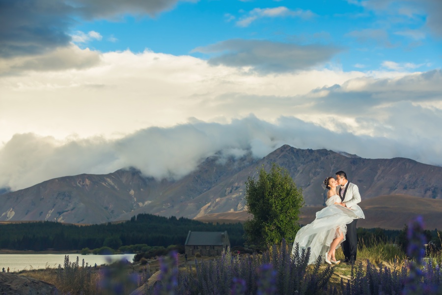 New Zealand Pre-Wedding Photoshoot At Christchurch, Lake Pukaki And Alpaca Farm  by Xing on OneThreeOneFour 35