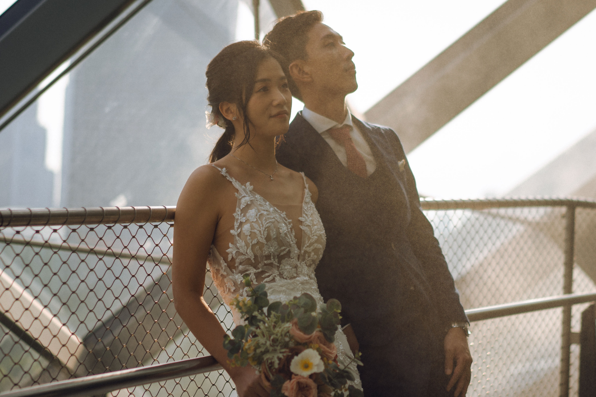 Sunset Prewedding Photoshoot At Cloud Forest, Gardens By The Bay  by Samantha on OneThreeOneFour 19