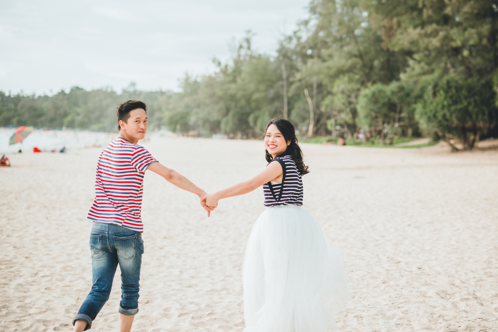 Engagement Photoshoot In Phuket At Phuket Old Town And Beach For Hong Kong Couple by Por  on OneThreeOneFour 29