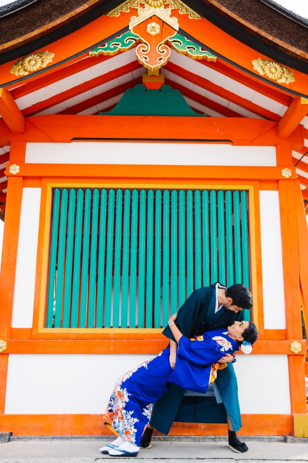 P&K: Indian Kimono Proposal Photoshoot in Kyoto by Daniel on OneThreeOneFour 22