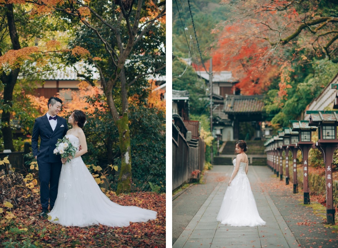 V&H: Kyoto Autumn Pre-wedding Photoshoot at Nara Park and Railway Tracks by Kinosaki on OneThreeOneFour 12