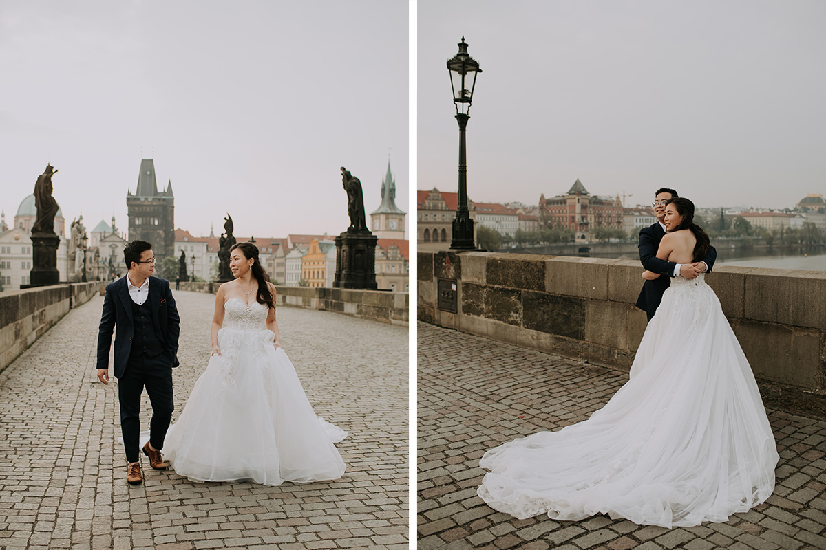 Prague Pre-Wedding Photoshoot with Astronomical Clock, Old Town Square & Charles Bridge by Nika on OneThreeOneFour 9