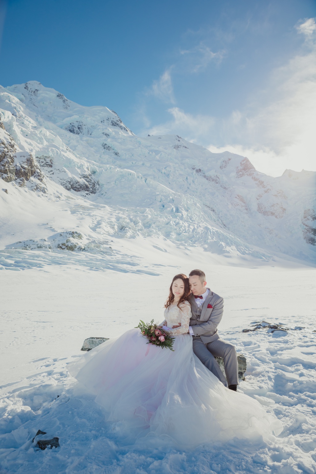 紐西蘭婚紗拍攝 - 海斯湖、瓦納卡湖和庫克山 by Fei on OneThreeOneFour 34