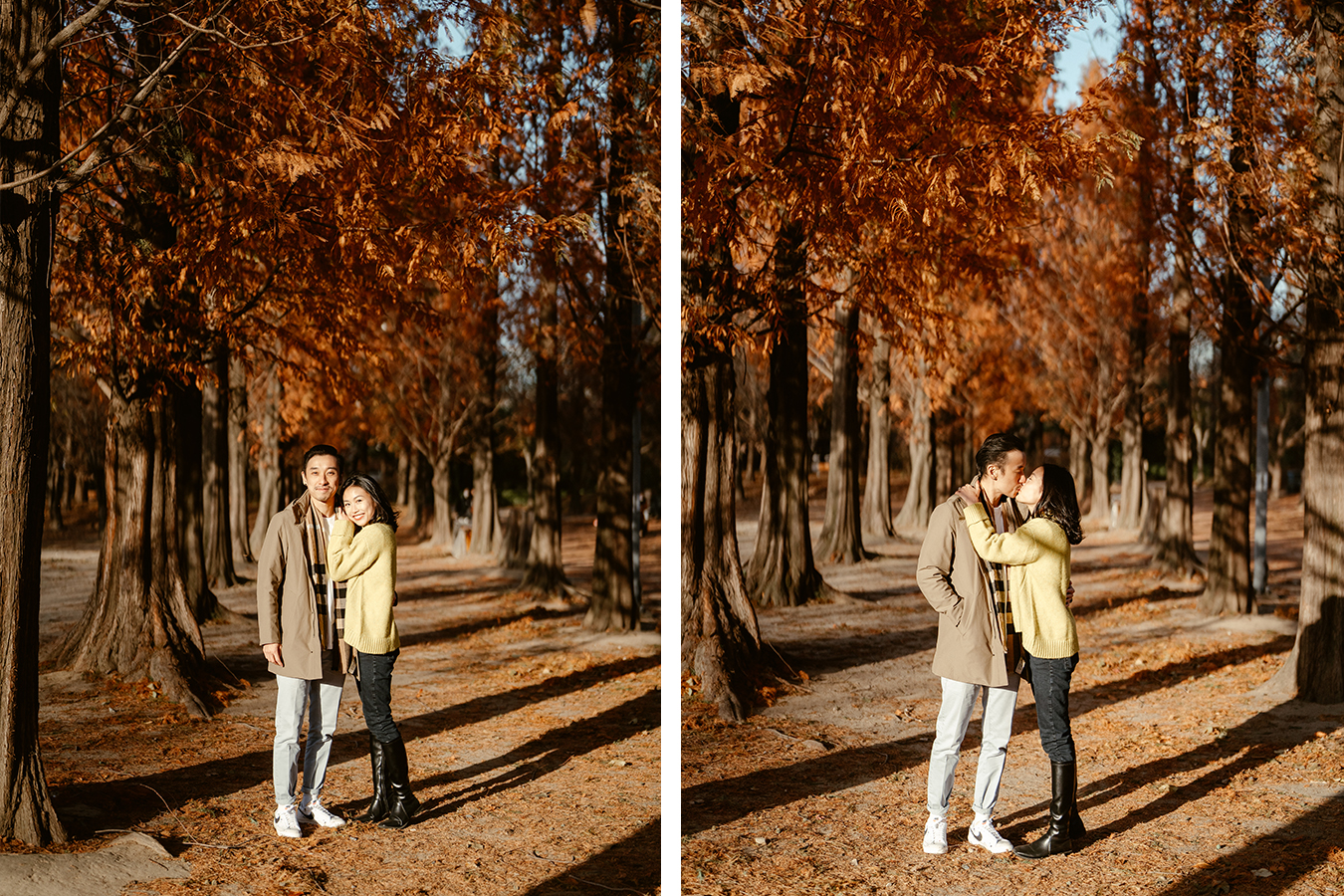 Korea Autumn Casual Couple Photoshoot At Seoul Forest by Jungyeol on OneThreeOneFour 8