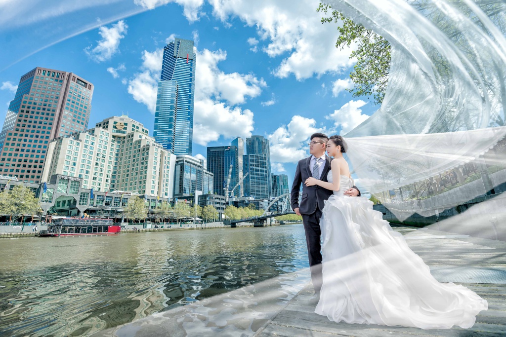 Melbourne Outdoor Pre-Wedding Photoshoot Around The City  by Lin on OneThreeOneFour 2