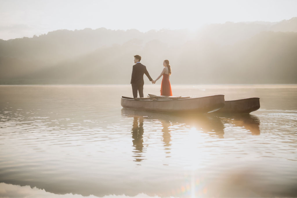 Bali Prewedding Photoshoot At Lake Tamblingan, Munduk Waterfall And Sunset At Mengening Beach by Cahya on OneThreeOneFour 0