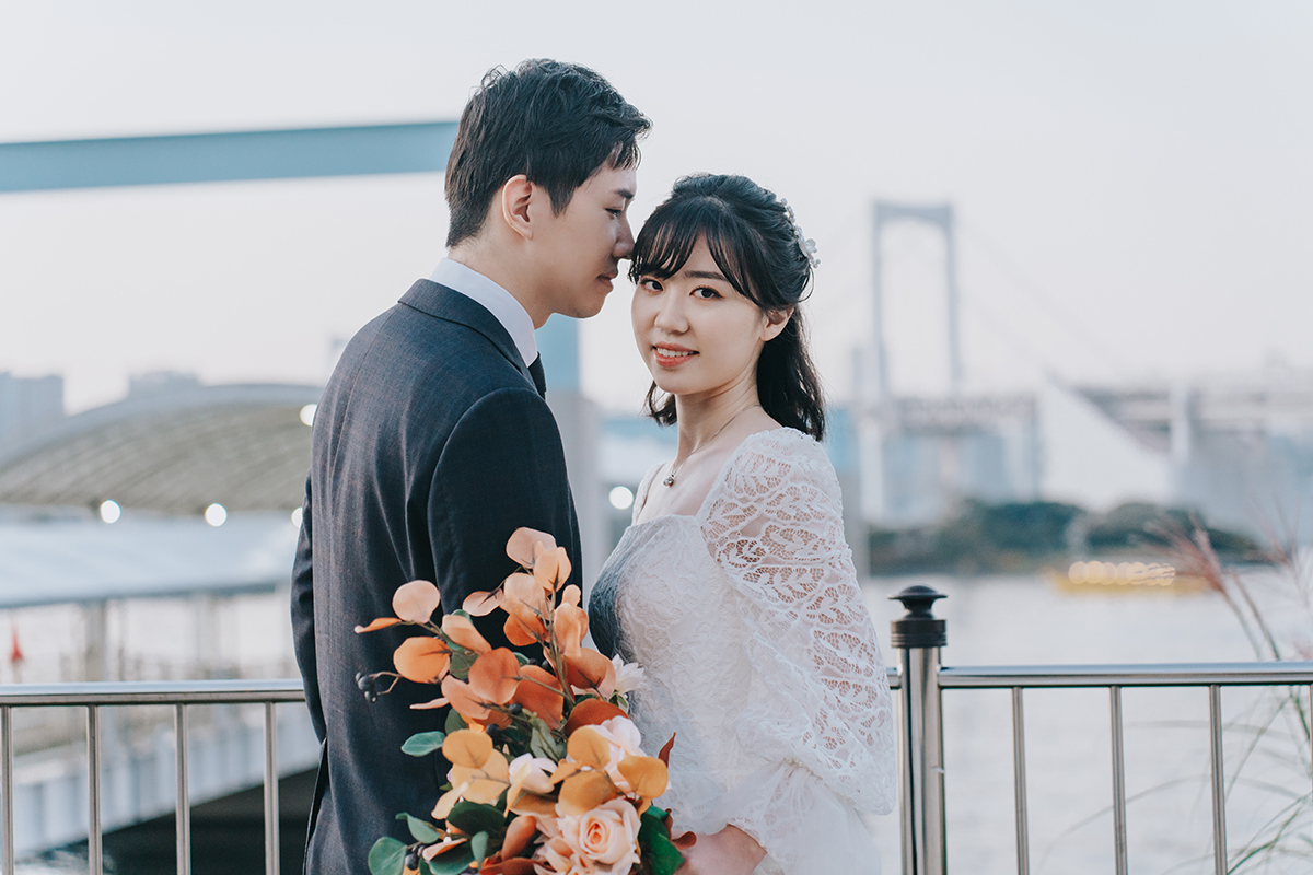 Tokyo Pre-Wedding at Beach & Odaiba Statue of Liberty by Cui Cui on OneThreeOneFour 17