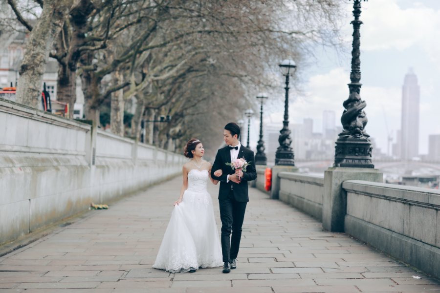 London Pre-Wedding Photoshoot At Westminster Abbey, Millennium Bridge And Church Ruins by Dom  on OneThreeOneFour 1