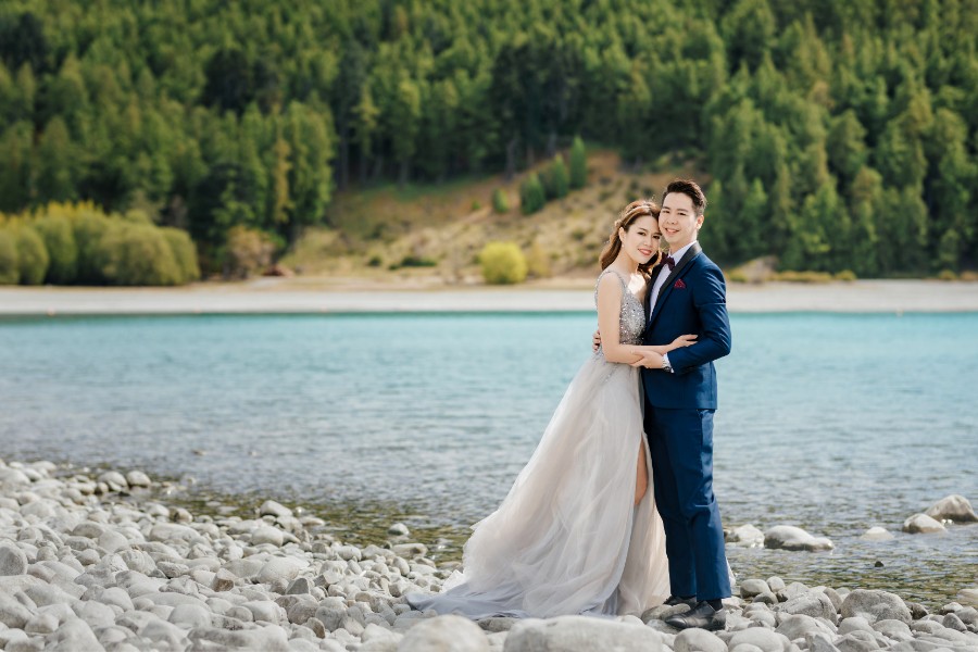 N&J: 2-days pre-wedding photoshoot with Singaporean couple in New Zealand - cherry blossoms, Coromandel Peak, glaciers by Felix on OneThreeOneFour 13