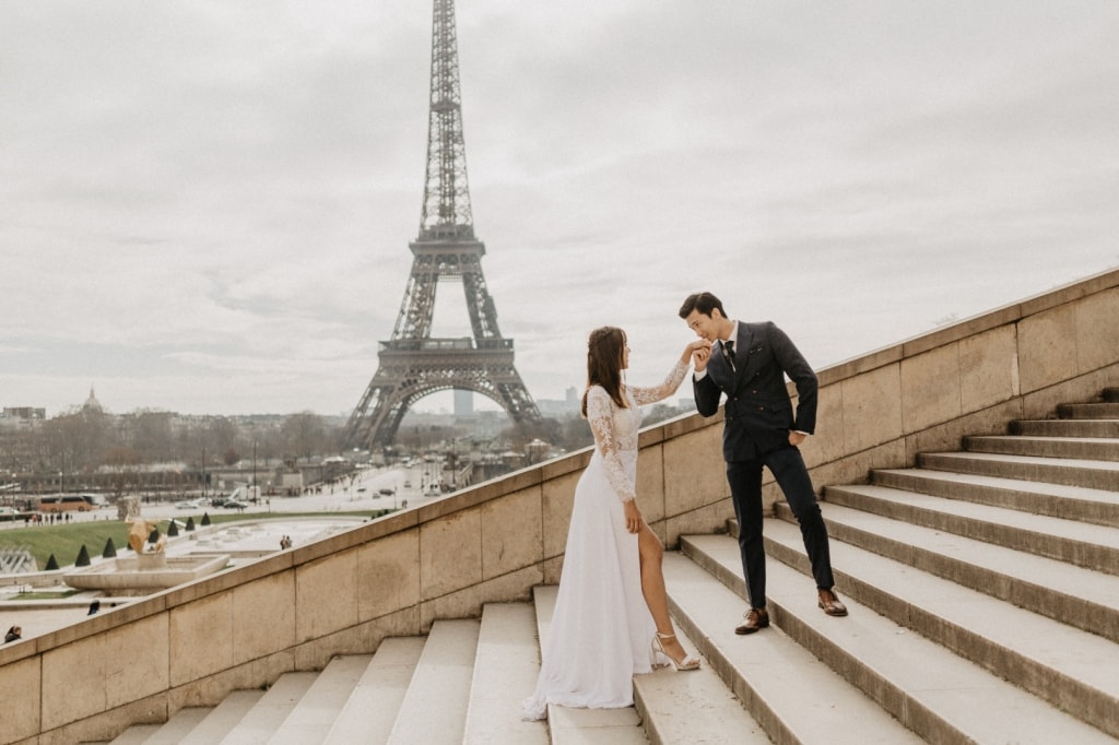 Paris Pre-Wedding Photoshoot for Singapore Couple Around The Eiffel Tower  by LT on OneThreeOneFour 17