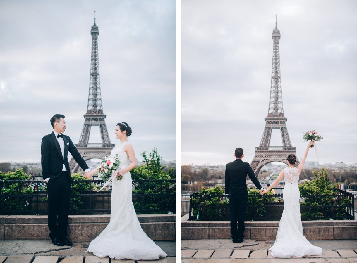 J&A: US Couple's Paris Day to Night Pre-wedding Photoshoot by Yao on OneThreeOneFour 2