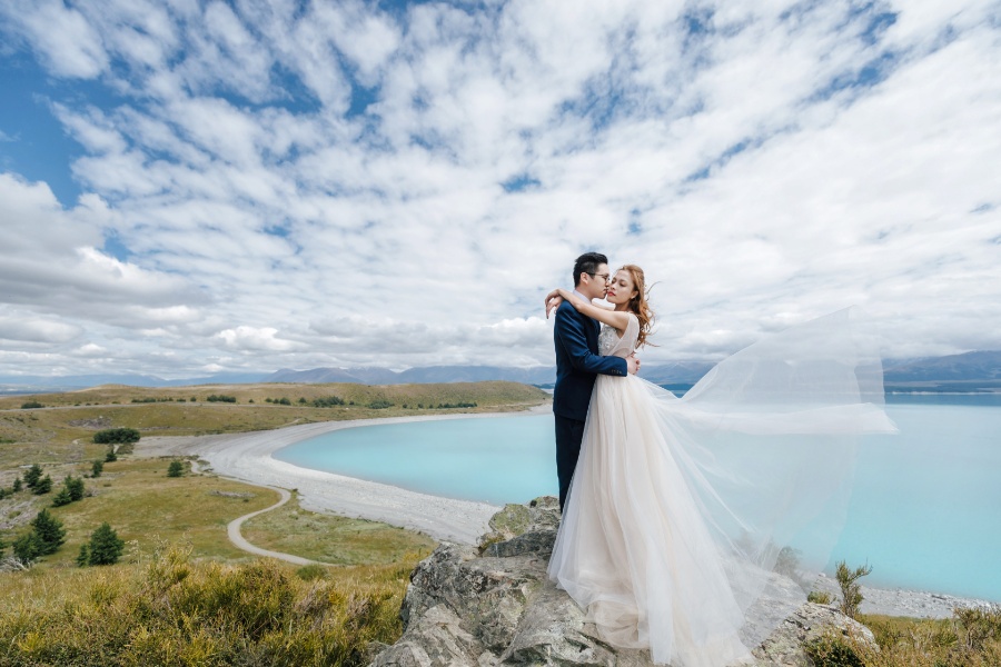 R&M: New Zealand Summer Pre-wedding Photoshoot with Yellow Lupins by Fei on OneThreeOneFour 13
